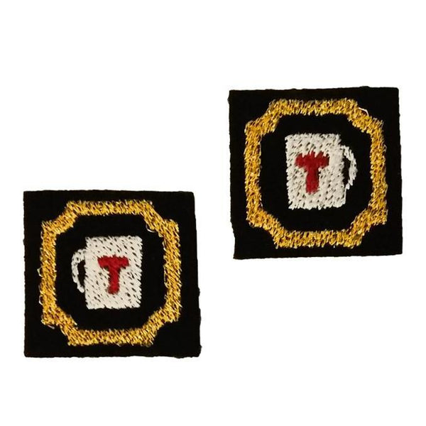 First Tea Company "Framed 4" Embroidered Pips Pair-Doctor Geof