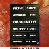 Censorious Stickers - Sticker Sheet