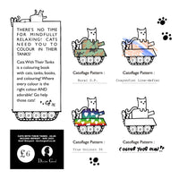 "Cats With Their Tanks" Colouring Book