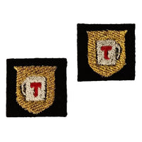 First Tea Company "Heraldic 3" Embroidered Pips Pair-Doctor Geof