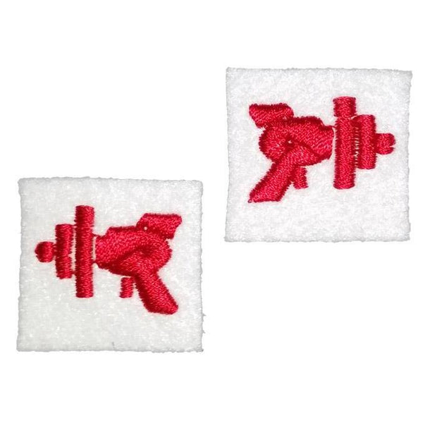 First Tea Company "Ray Gun" Embroidered Pips Pair-Doctor Geof