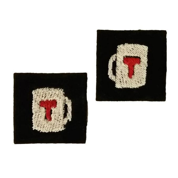First Tea Company "Regulation 1" Embroidered Pips Pair-Doctor Geof