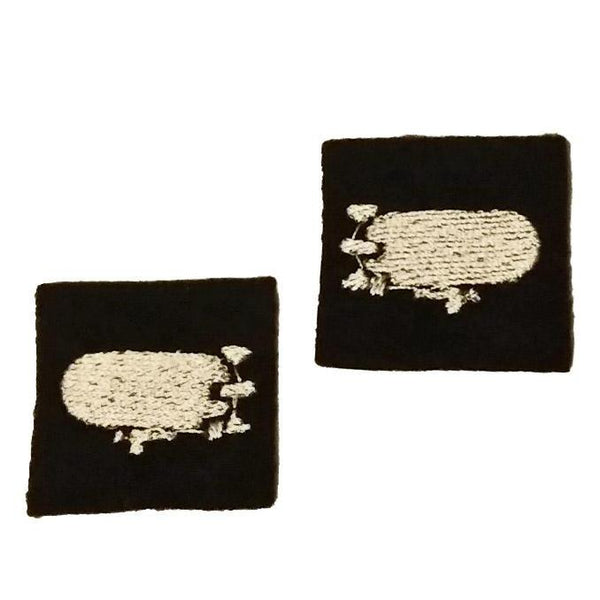 First Tea Company "Zeppelin" Embroidered Pips Pair-Doctor Geof