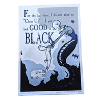 "Good In Black" A3 Print-Doctor Geof