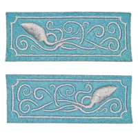 "Kraken Corps" Embroidered Collar Trim Pair-Doctor Geof