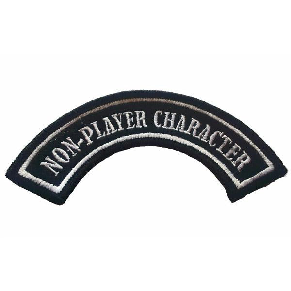 "Non-Player Character" Embroidered Curved Patch-Doctor Geof