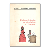 "I despise you less" - Steampunk Valentines Card